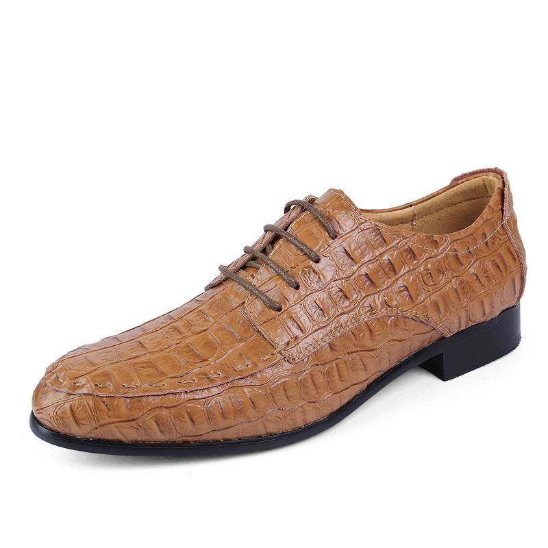 Autumn Men's Dress Shoes with Octopus Pattern