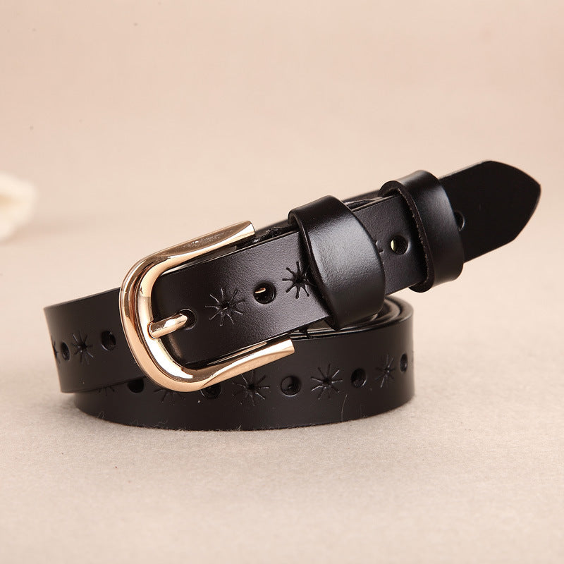Ladies' Hollow Leather Belt