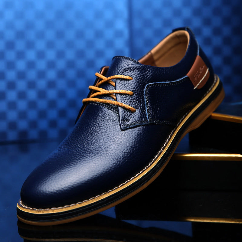 Men's Casual Leather Dress Shoes - British Style