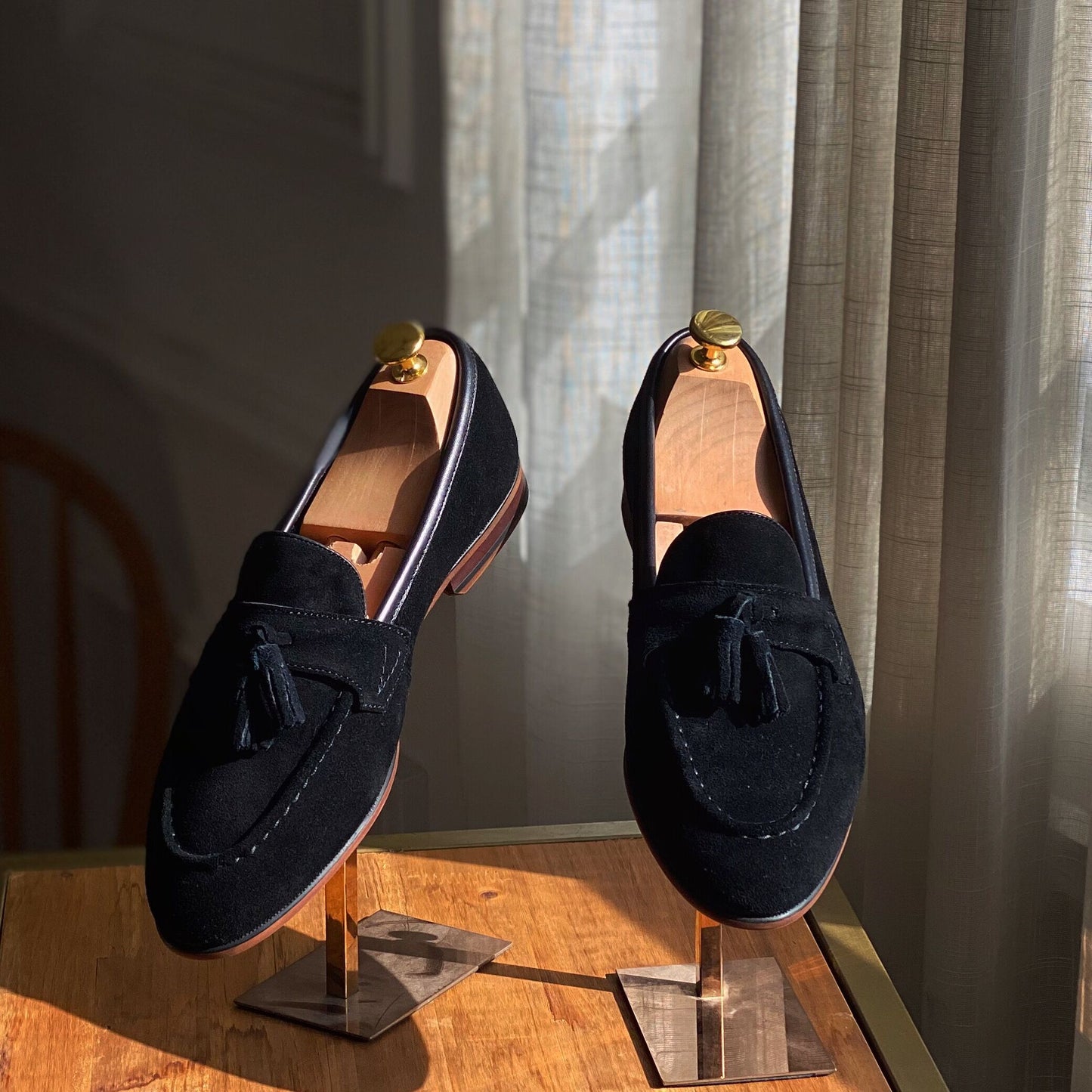 Men's Square Cowhide Dress Shoes