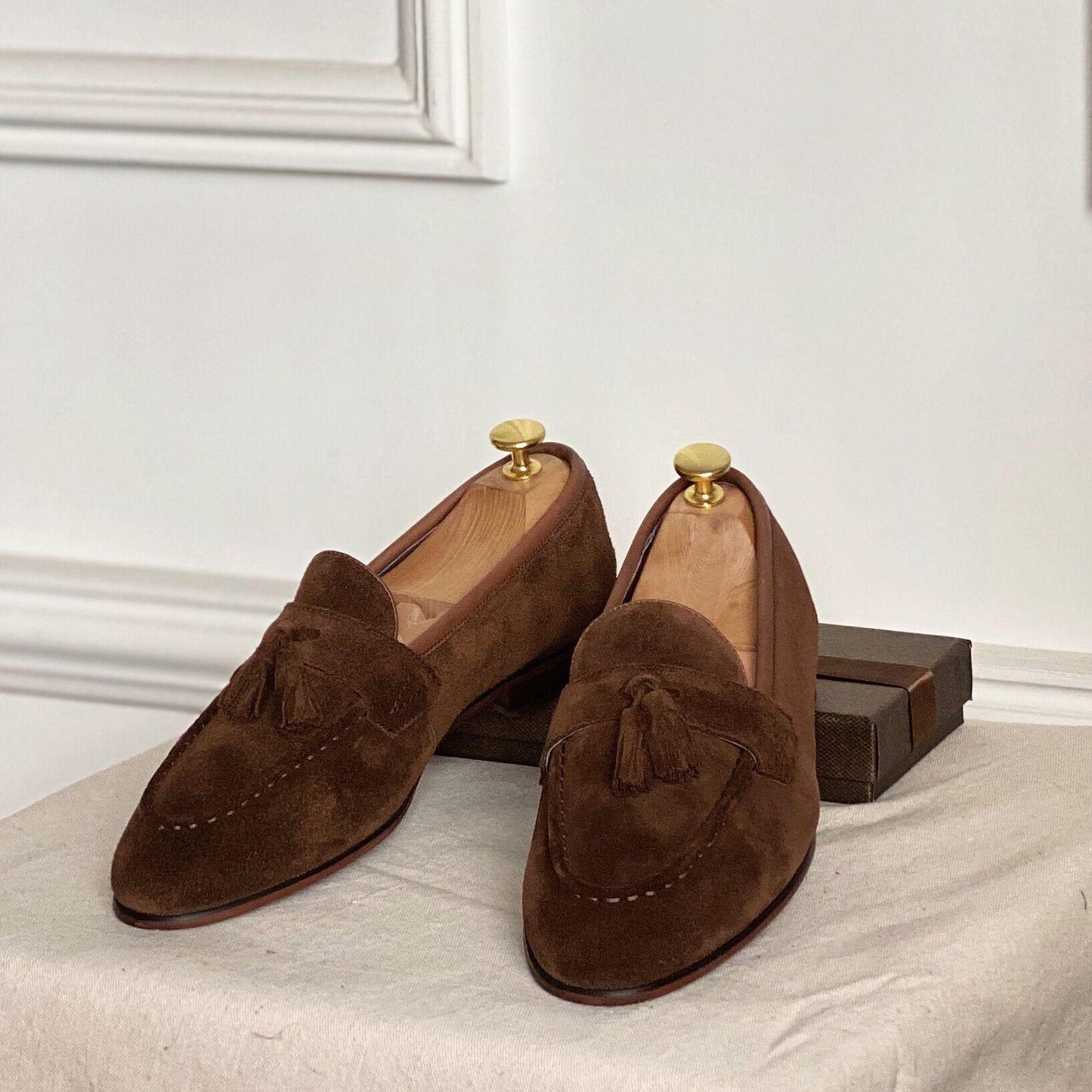 Men's Square Cowhide Dress Shoes