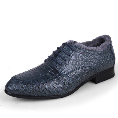 Autumn Men's Dress Shoes with Octopus Pattern