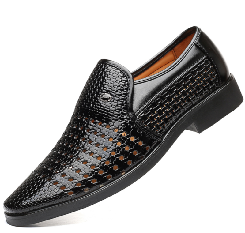 Men's Breathable Hollow Leather Dress Shoes