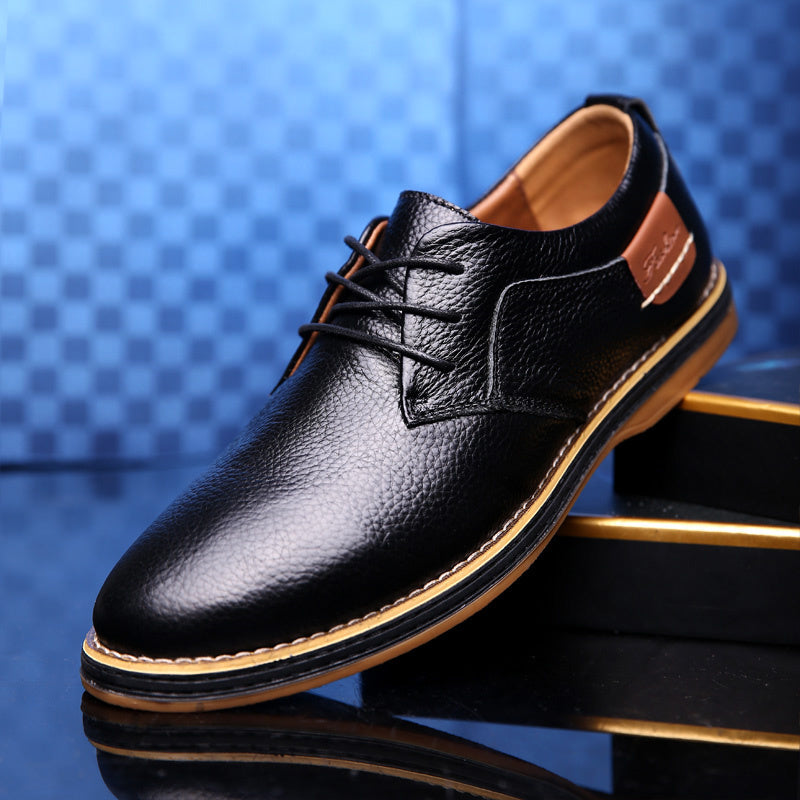 Men's Casual Leather Dress Shoes - British Style