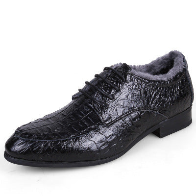 Autumn Men's Dress Shoes with Octopus Pattern