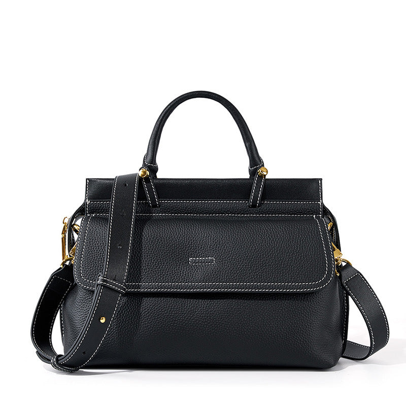 Ladies' Fashion First Layer Cowhide Handbag