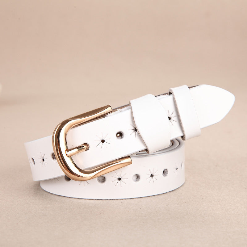 Ladies' Hollow Leather Belt