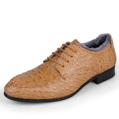 Autumn Men's Dress Shoes with Octopus Pattern