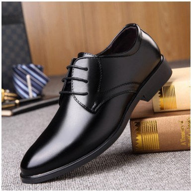 Men's Black Pointed Toe Dress Shoes