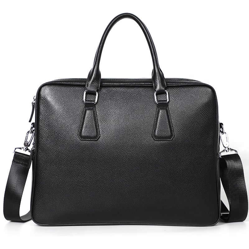 Men's Large Capacity Cowhide Leather Briefcase Handbag