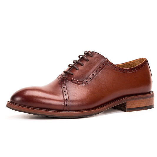 Men's Leather Lace-up Oxford Dress Shoes
