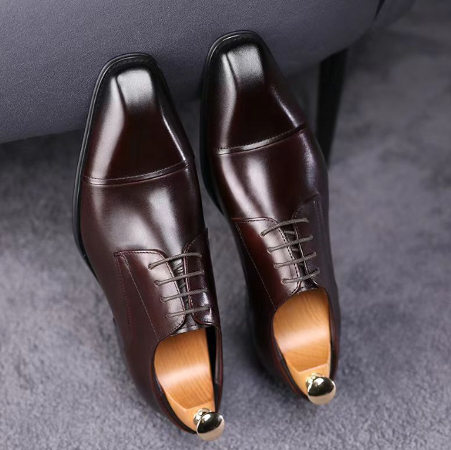 Men's Pointed-Toe British Business Dress Shoes