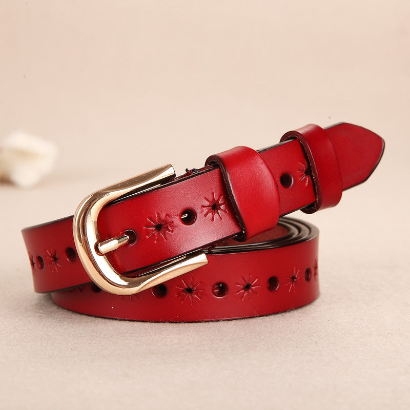 Ladies' Hollow Leather Belt
